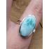 Echt zilveren Ring met Larimar maat 18.5 